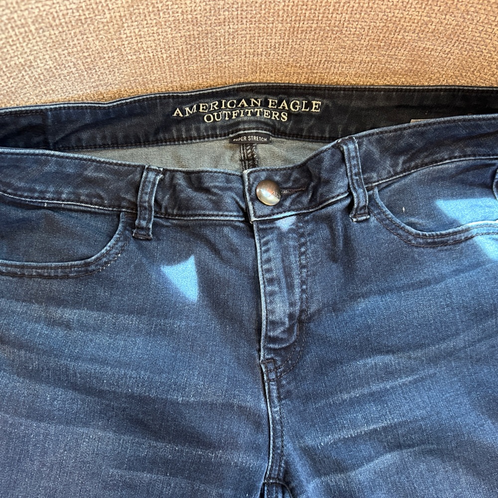 American Eagle Outfitters Women's Indigo Super Stretch Long Jeggings